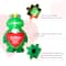 Glitzhome® 6ft Lighted Valentine's Inflatable Frog with Heart Decor